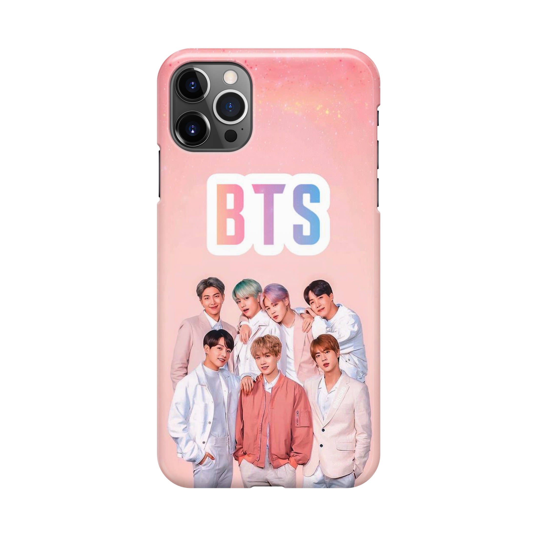 BTS Member in Pink iPhone 12 Pro Max Case
