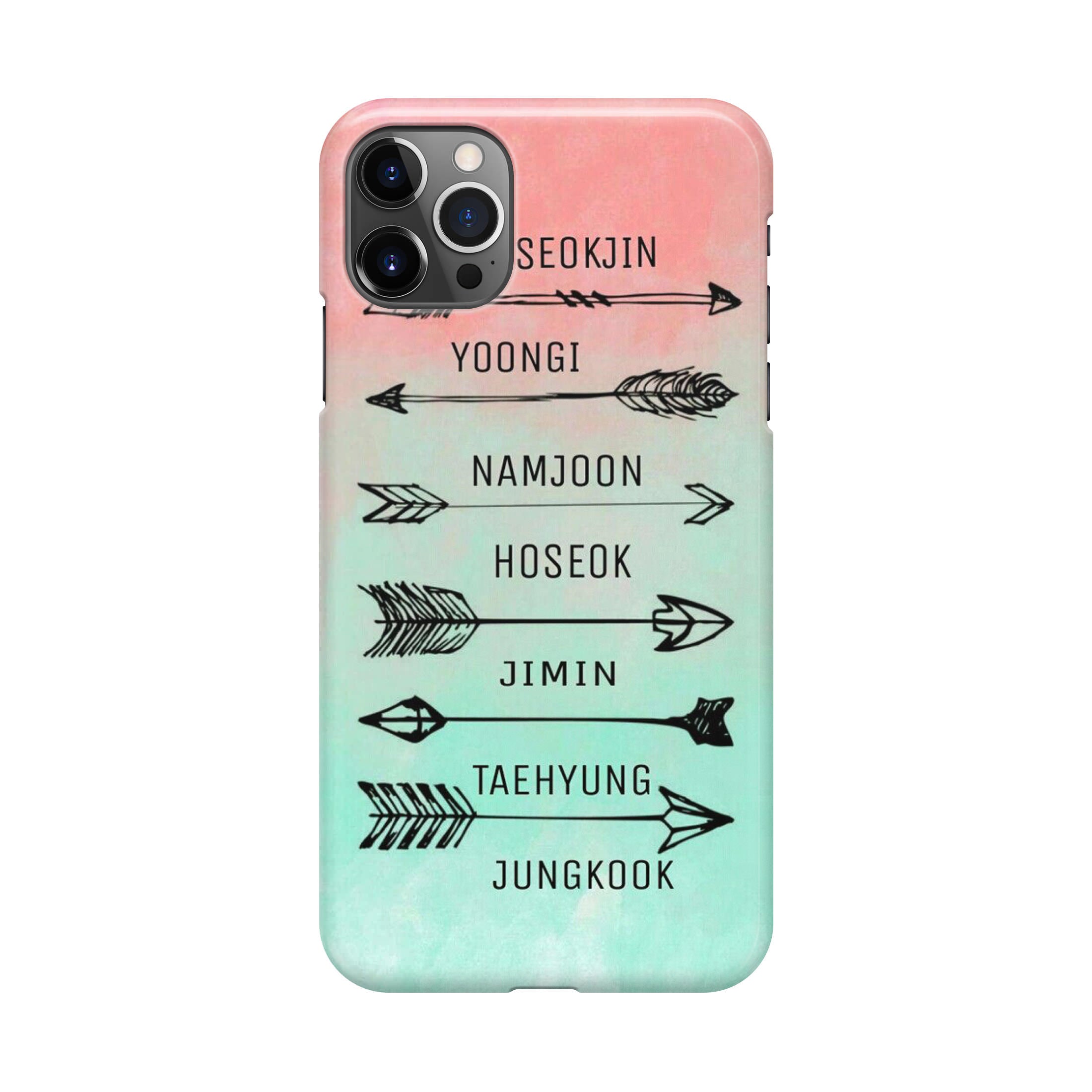 BTS Members Name iPhone 12 Pro Max Case