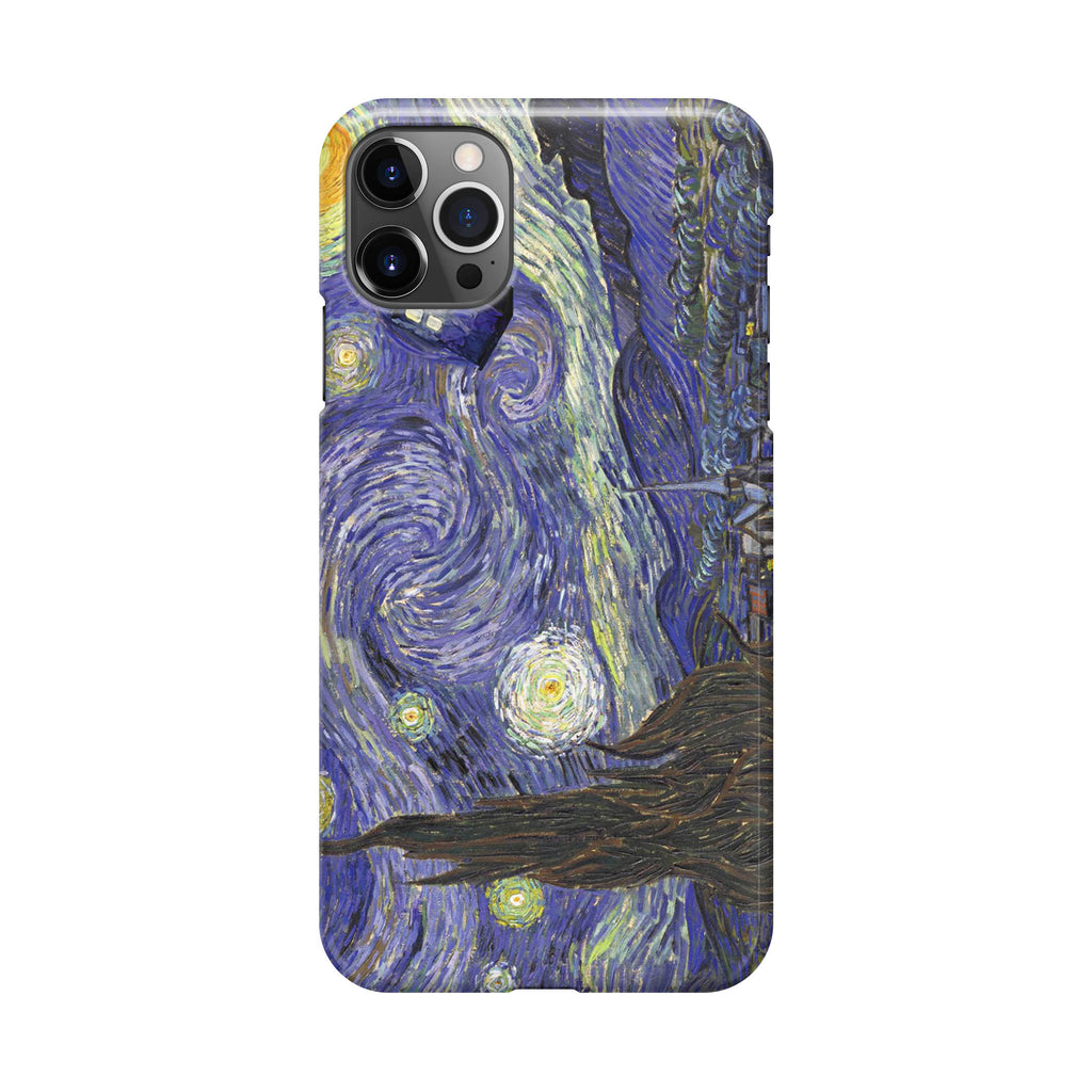 Dr Who Tardis In Van Gogh Starry Night iPhone 12 Pro Case