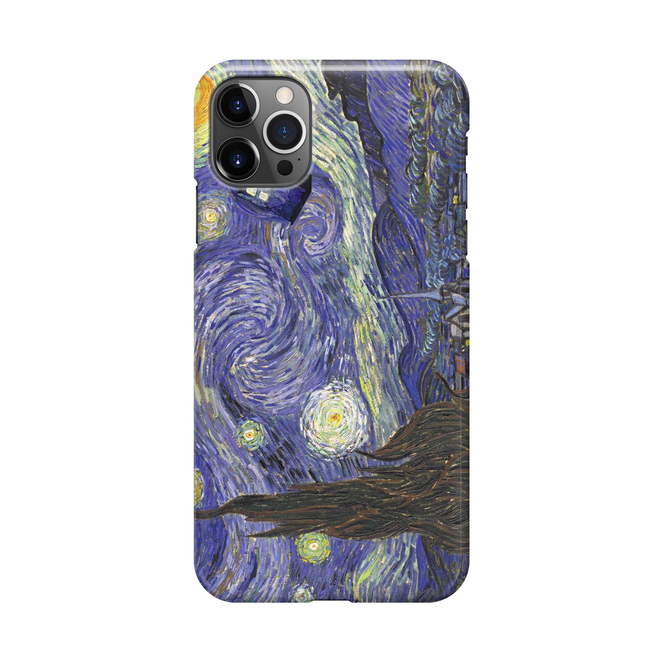 Dr Who Tardis In Van Gogh Starry Night iPhone 12 Pro Max Case