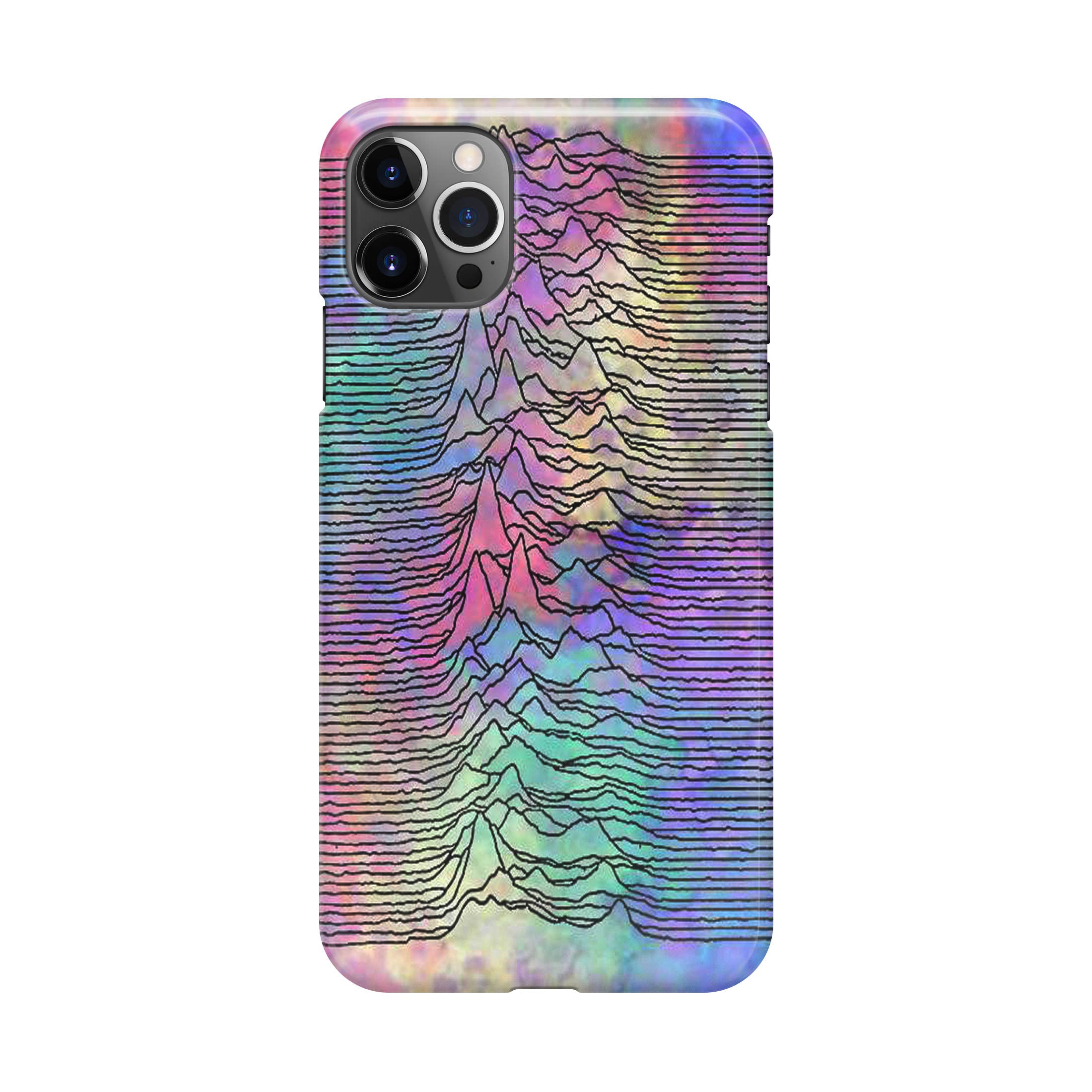Joy Division Unknown Pleasures Colorful iPhone 12 Pro Max Case