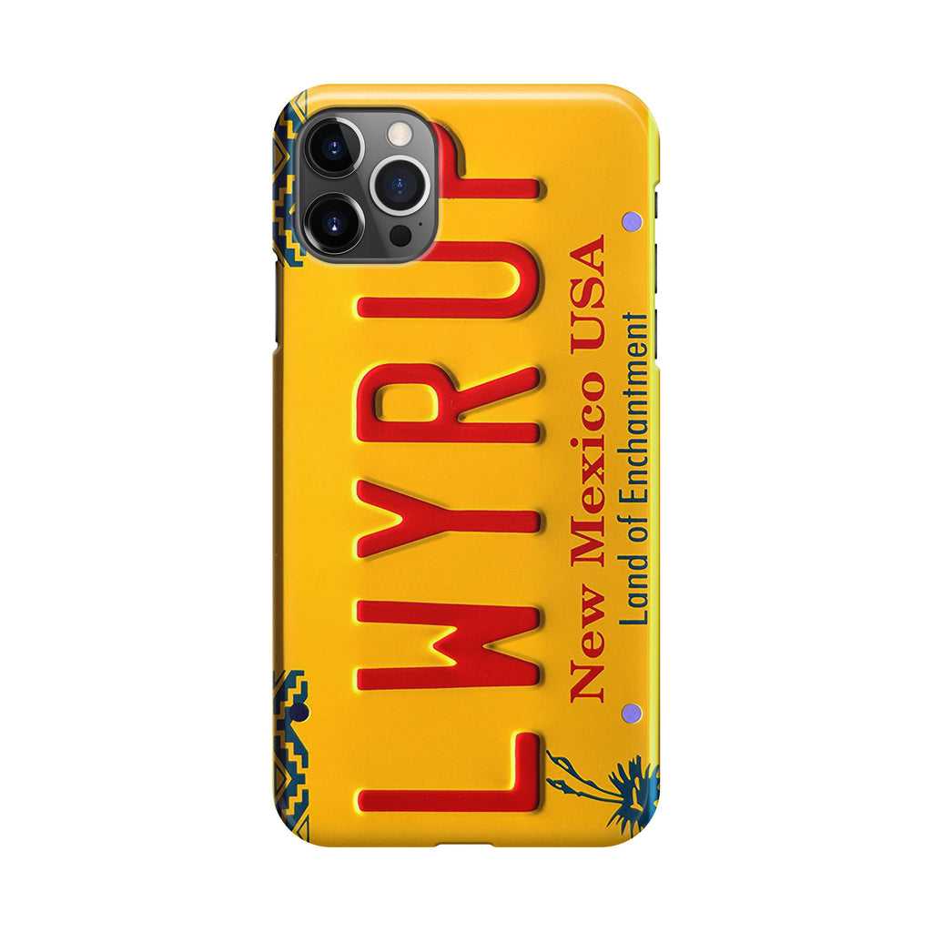 LWYRUP License Plate iPhone 12 Pro Max Case