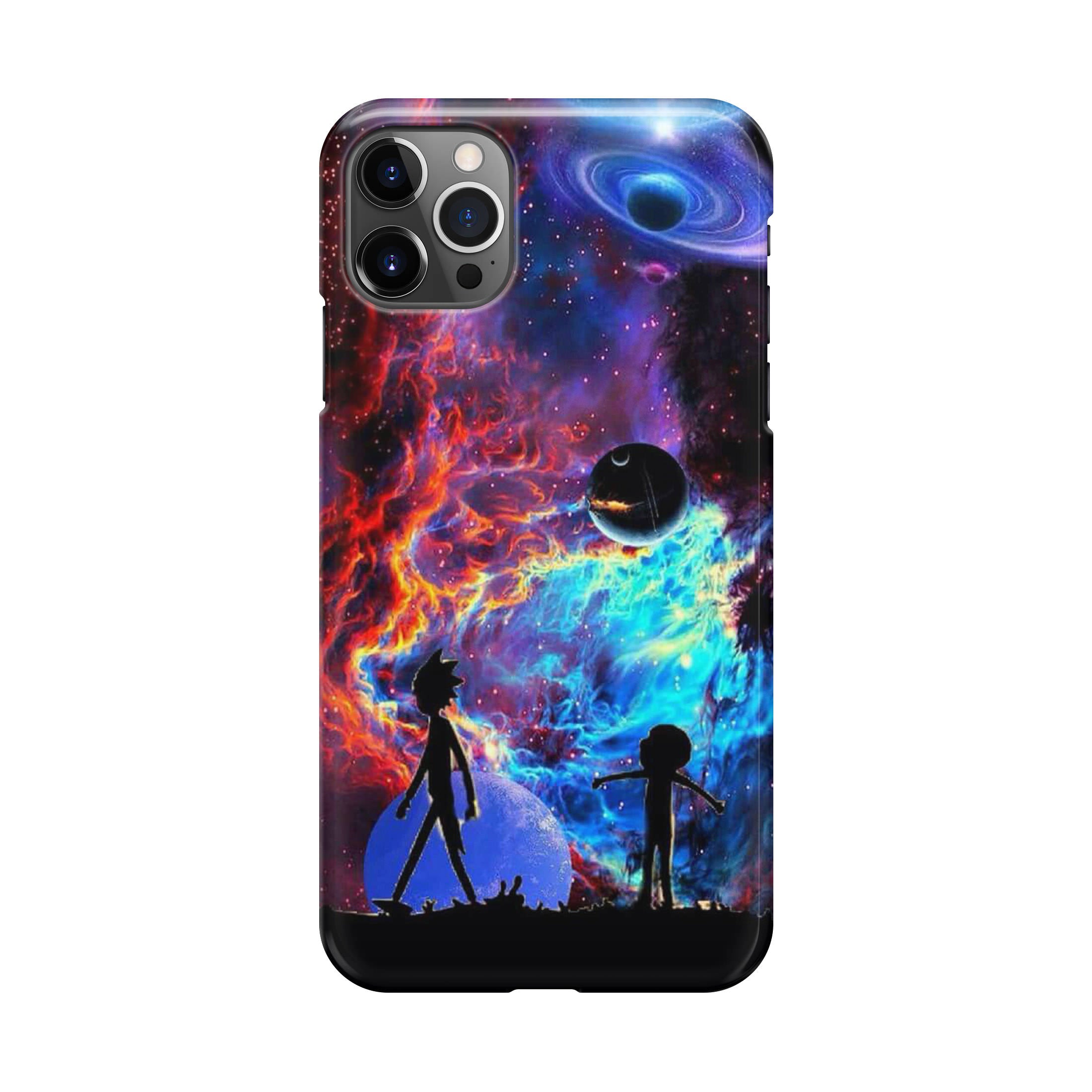 Rick And Morty Flat Galaxy iPhone 12 Pro Max Case