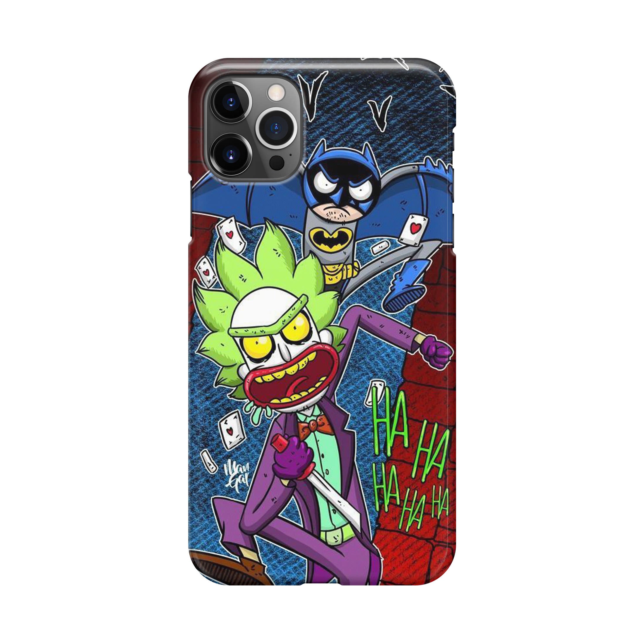 Rick And Morty Bat And Joker Clown iPhone 12 Pro Case