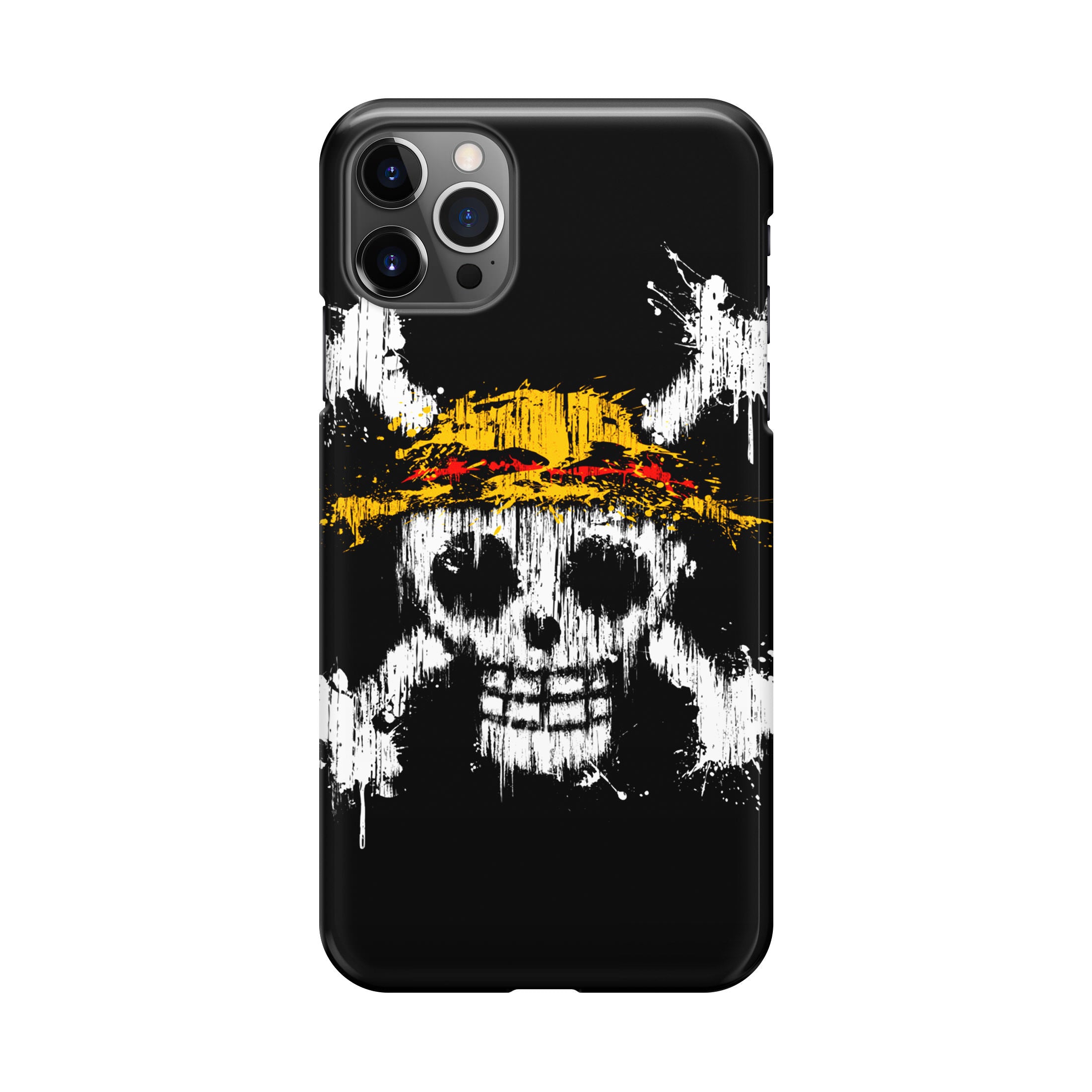 Straw Hat Pirate Logo Paint iPhone 12 Pro Max Case