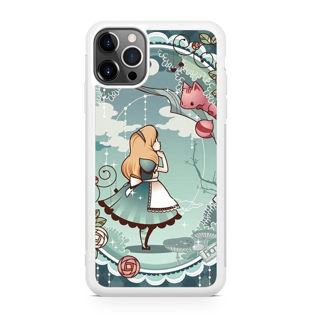 Alice And Cheshire Cat Poster iPhone 12 Pro Case