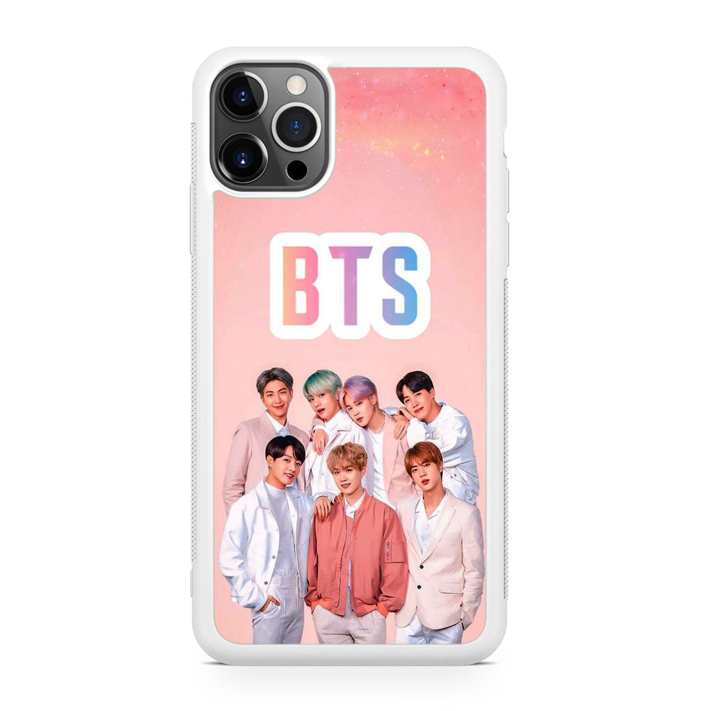 BTS Member in Pink iPhone 12 Pro Max Case