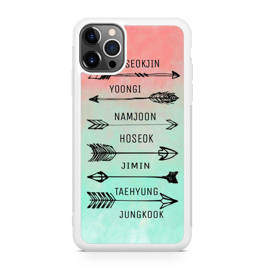BTS Members Name iPhone 12 Pro Max Case