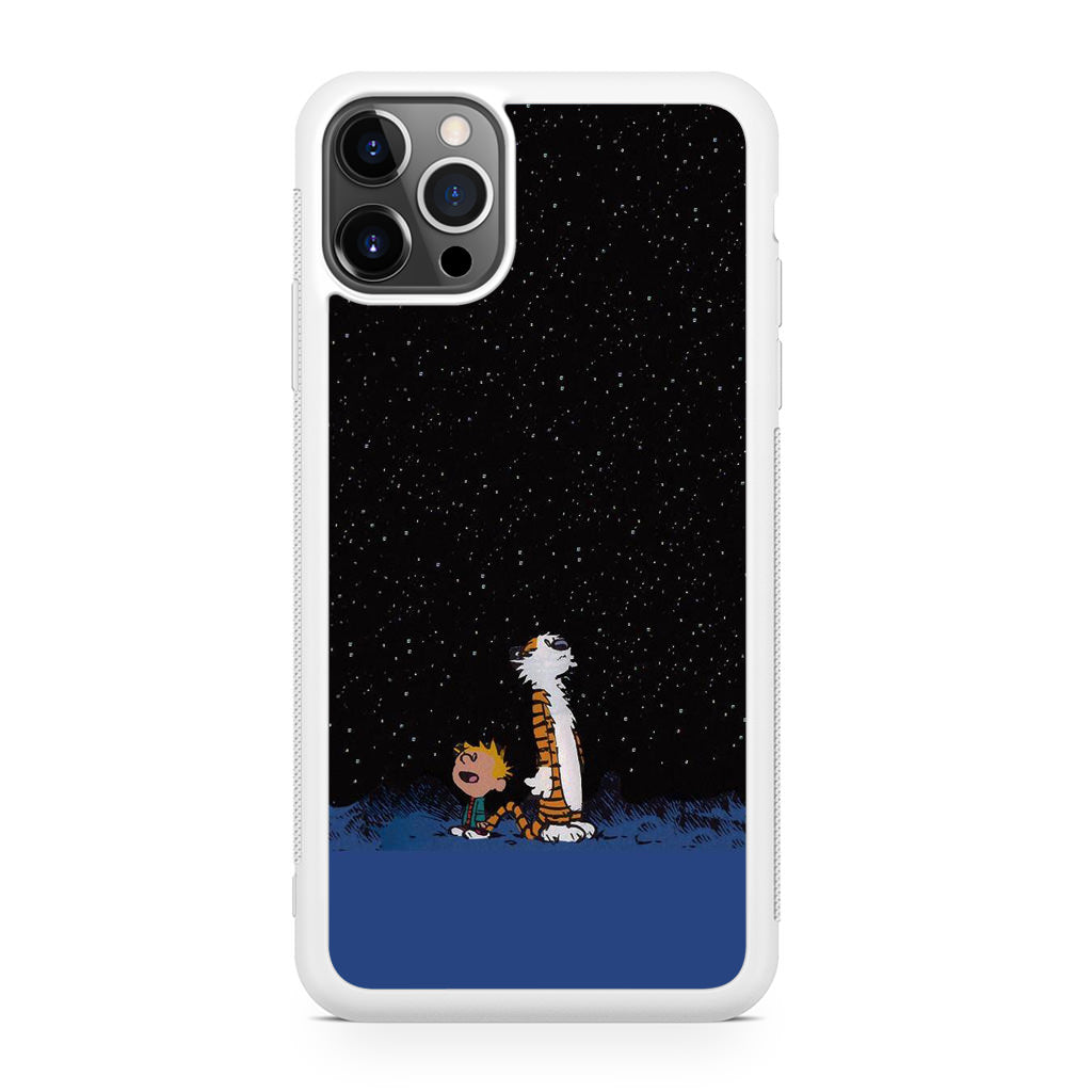Calvin and Hobbes Space iPhone 12 Pro Max Case