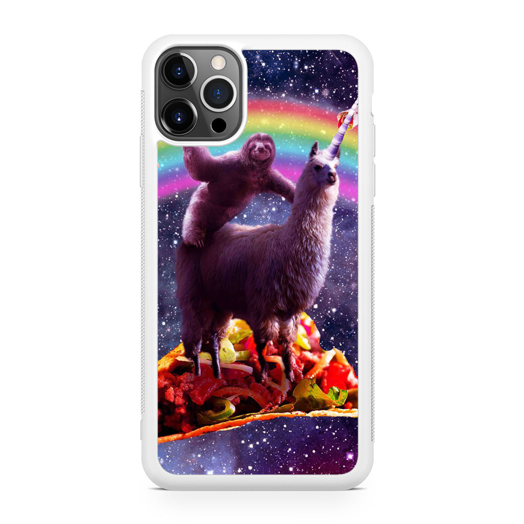 LLama And Sloth On Space iPhone 12 Pro Max Case