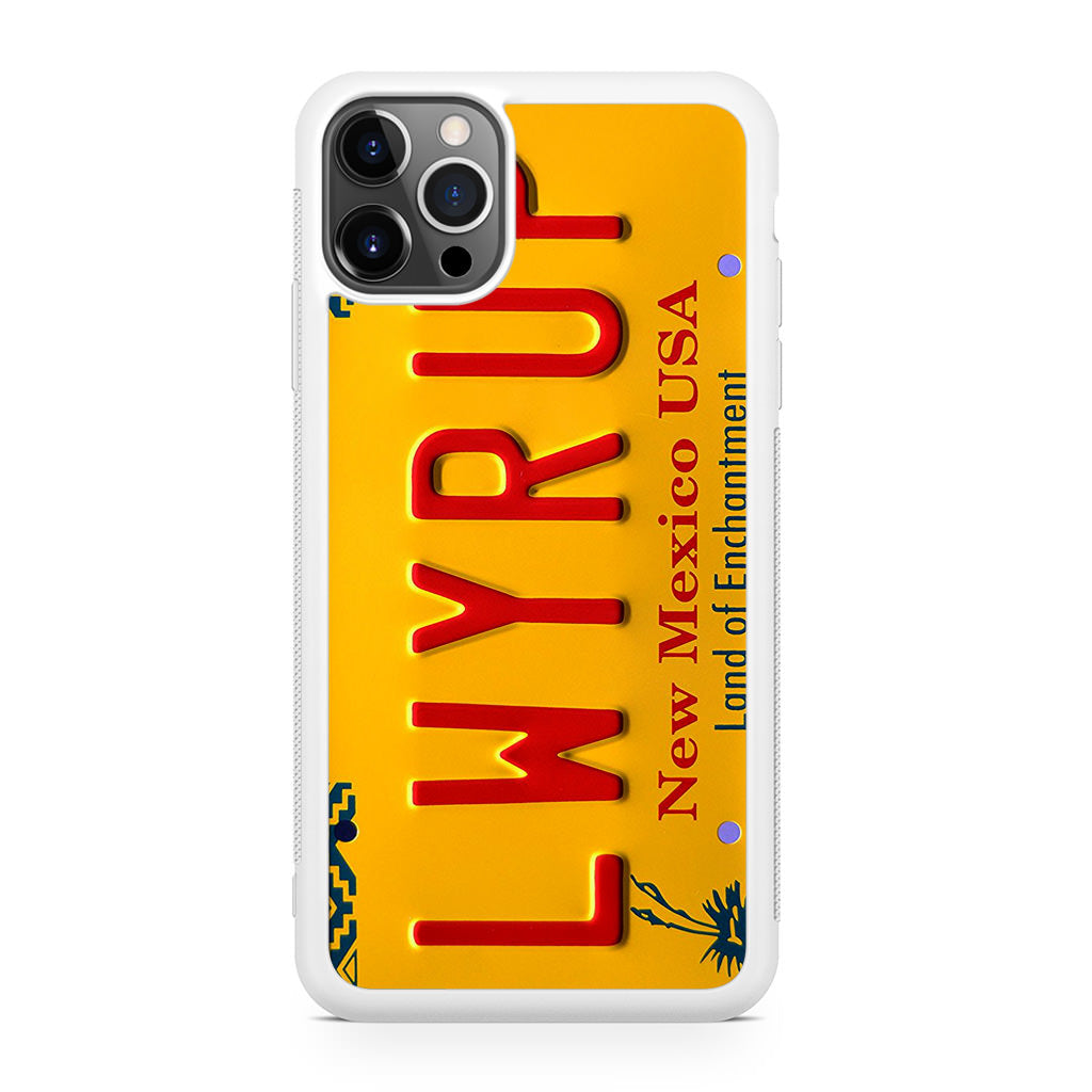 LWYRUP License Plate iPhone 12 Pro Max Case
