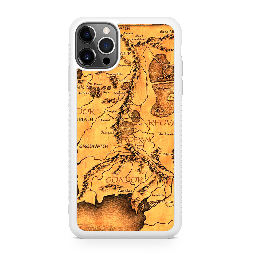 Middle Earth Map Hobbit iPhone 12 Pro Max Case