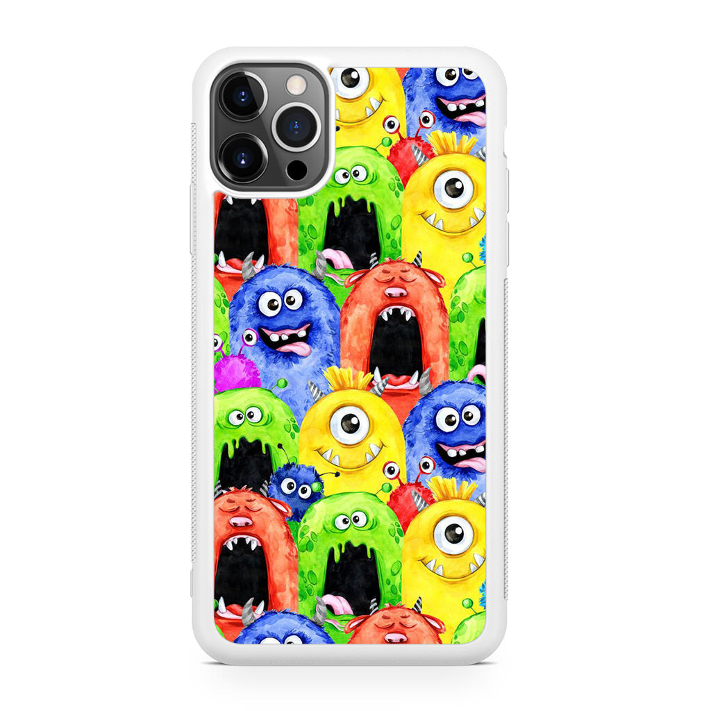 Monster Watercolor Art iPhone 12 Pro Max Case