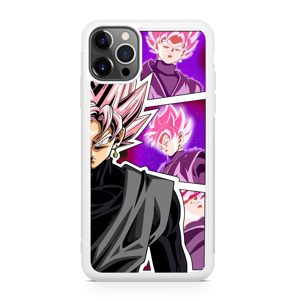 Super Goku Black Rose Collage iPhone 12 Pro Max Case