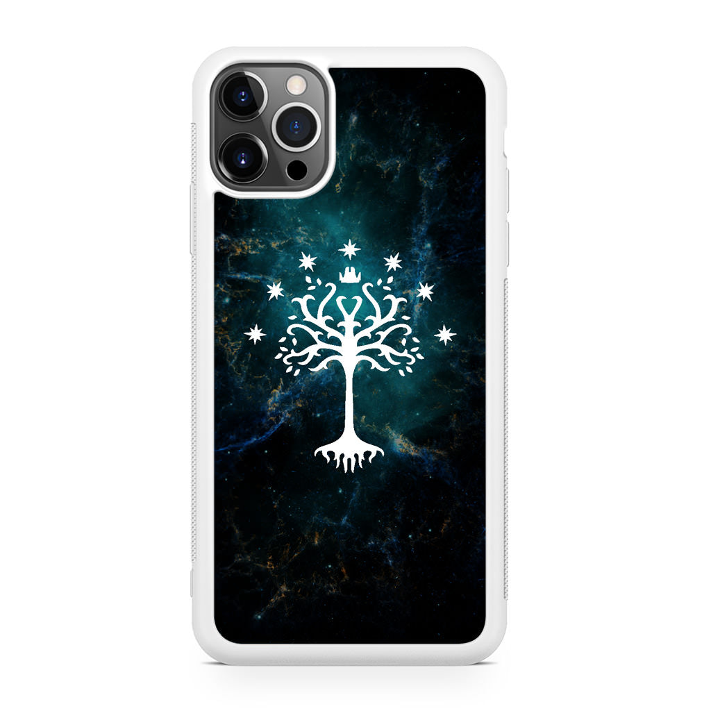 White Tree Of Gondor In Space Nebula iPhone 12 Pro Case