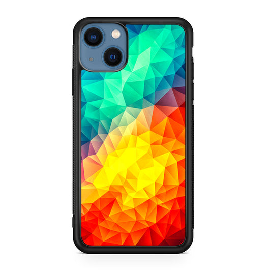 Abstract Multicolor Cubism Painting iPhone 13 / 13 mini Case