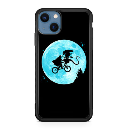 Alien Bike to the Moon iPhone 13 / 13 mini Case