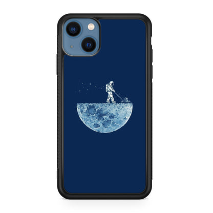 Astronaut Mowing The Moon iPhone 13 / 13 mini Case