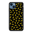 Bananas Fruit Pattern Black iPhone 13 / 13 mini Case