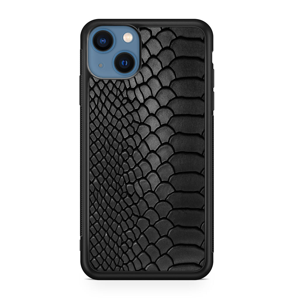 Black Snake Skin Texture iPhone 13 / 13 mini Case
