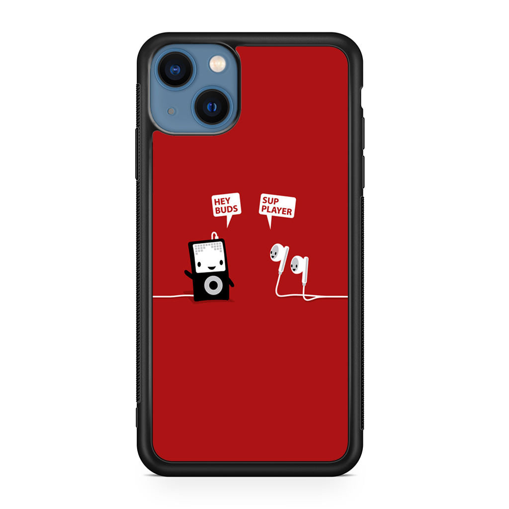 Funny Music Headphones Player Buds iPhone 13 / 13 mini Case