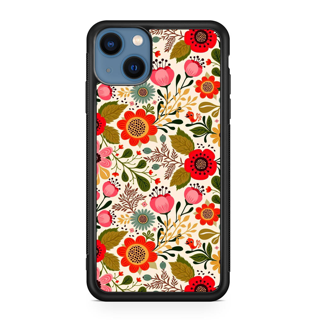 Hello Spring Pattern iPhone 13 / 13 mini Case