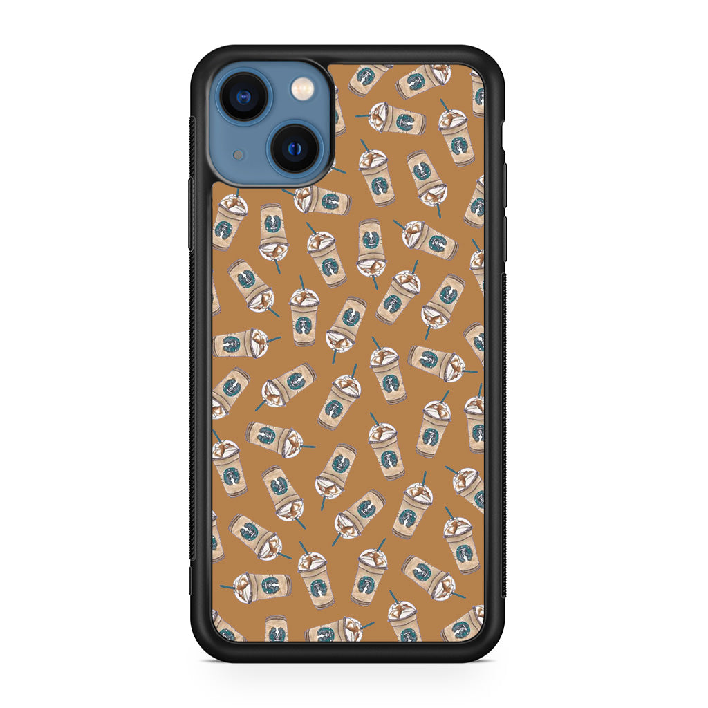 Iced Cappuccinos Lover Pattern iPhone 13 / 13 mini Case