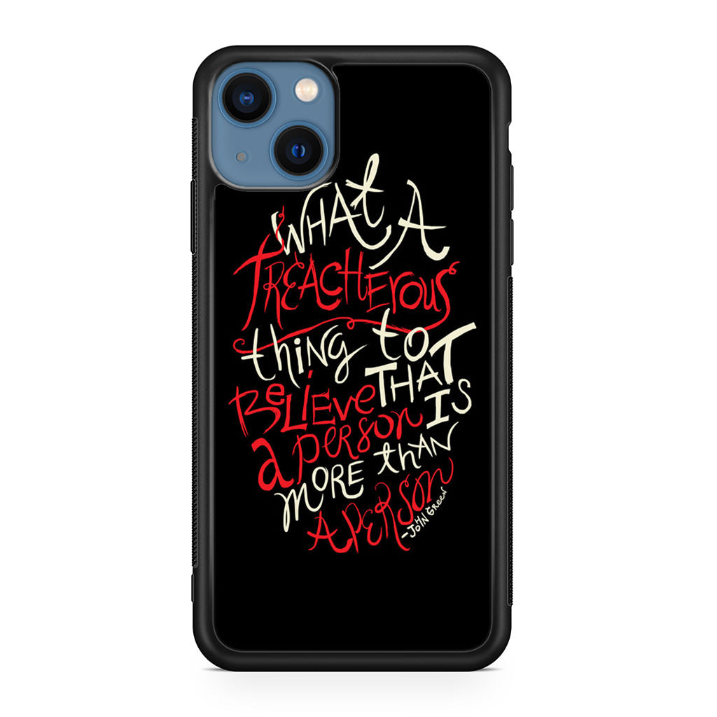 John Green Quotes More Than A Person iPhone 13 / 13 mini Case