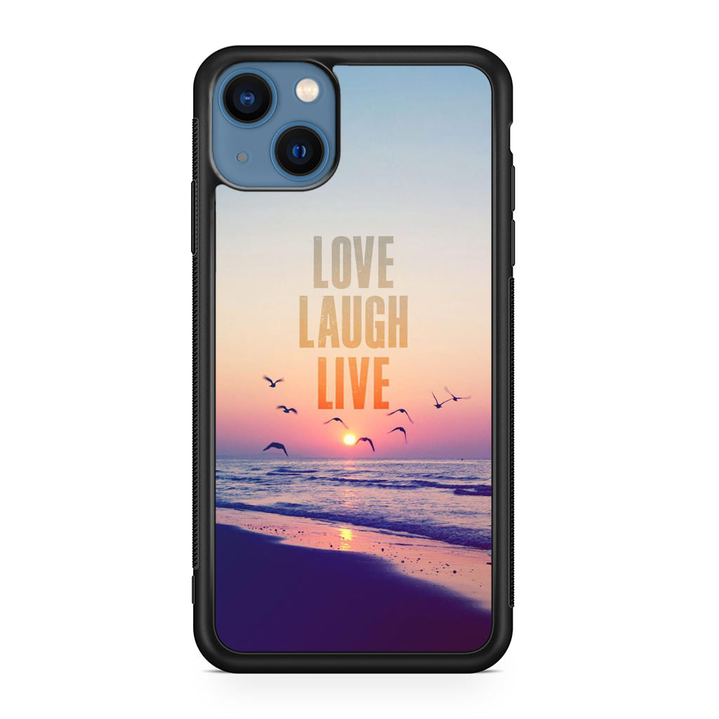 Love Laugh Live iPhone 13 / 13 mini Case