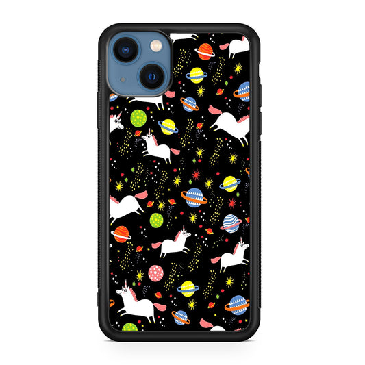 Space Unicorn Pattern iPhone 13 / 13 mini Case