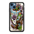 Sugar Skull Owl Tattoo iPhone 13 / 13 mini Case