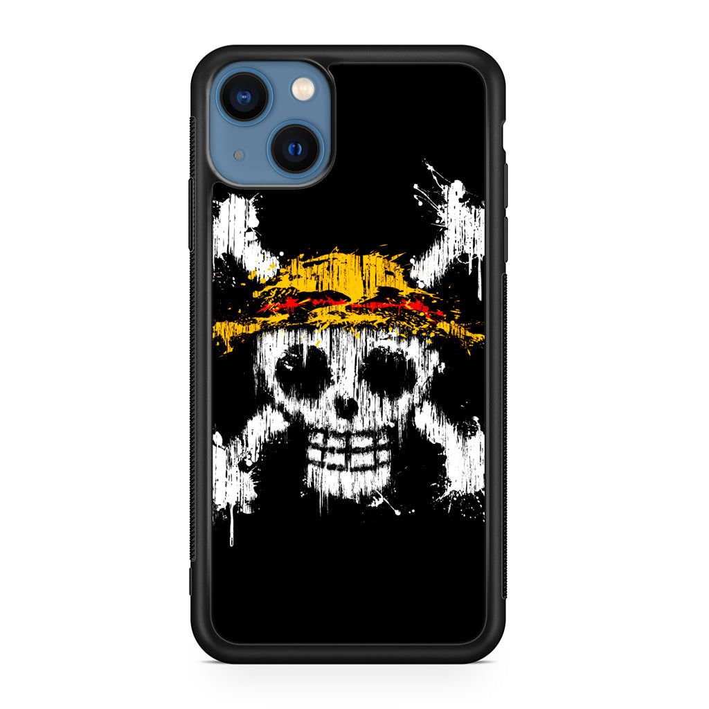 Straw Hat Pirate Logo Paint iPhone 13 / 13 mini Case