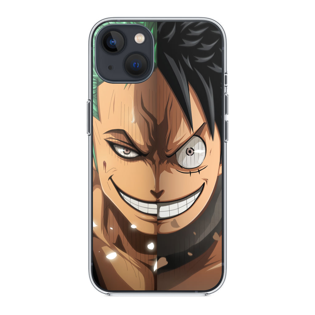 Luffy And Zoro Half Smile iPhone 13 / 13 mini Case