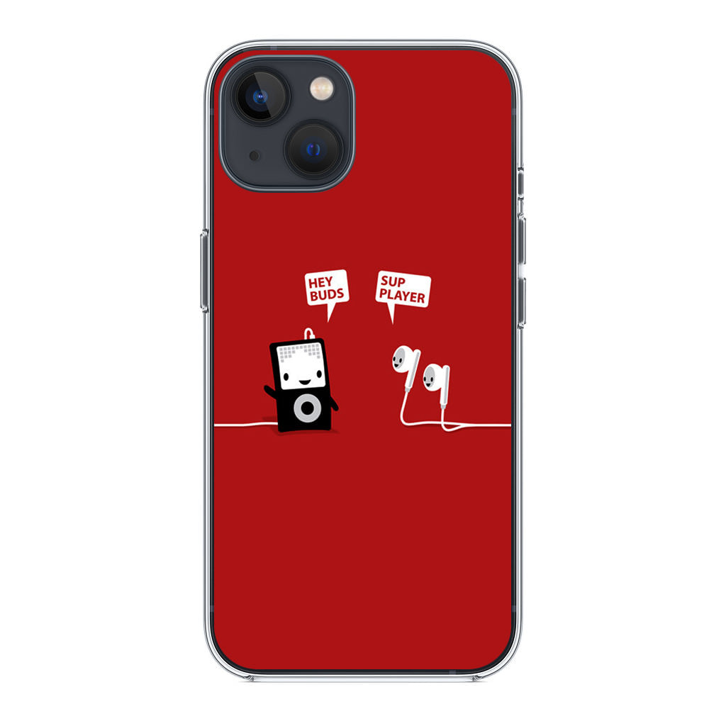 Funny Music Headphones Player Buds iPhone 13 / 13 mini Case