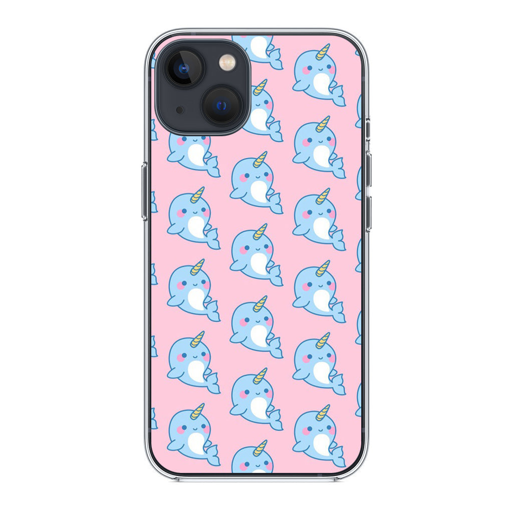 Horned Whales Pattern iPhone 13 / 13 mini Case