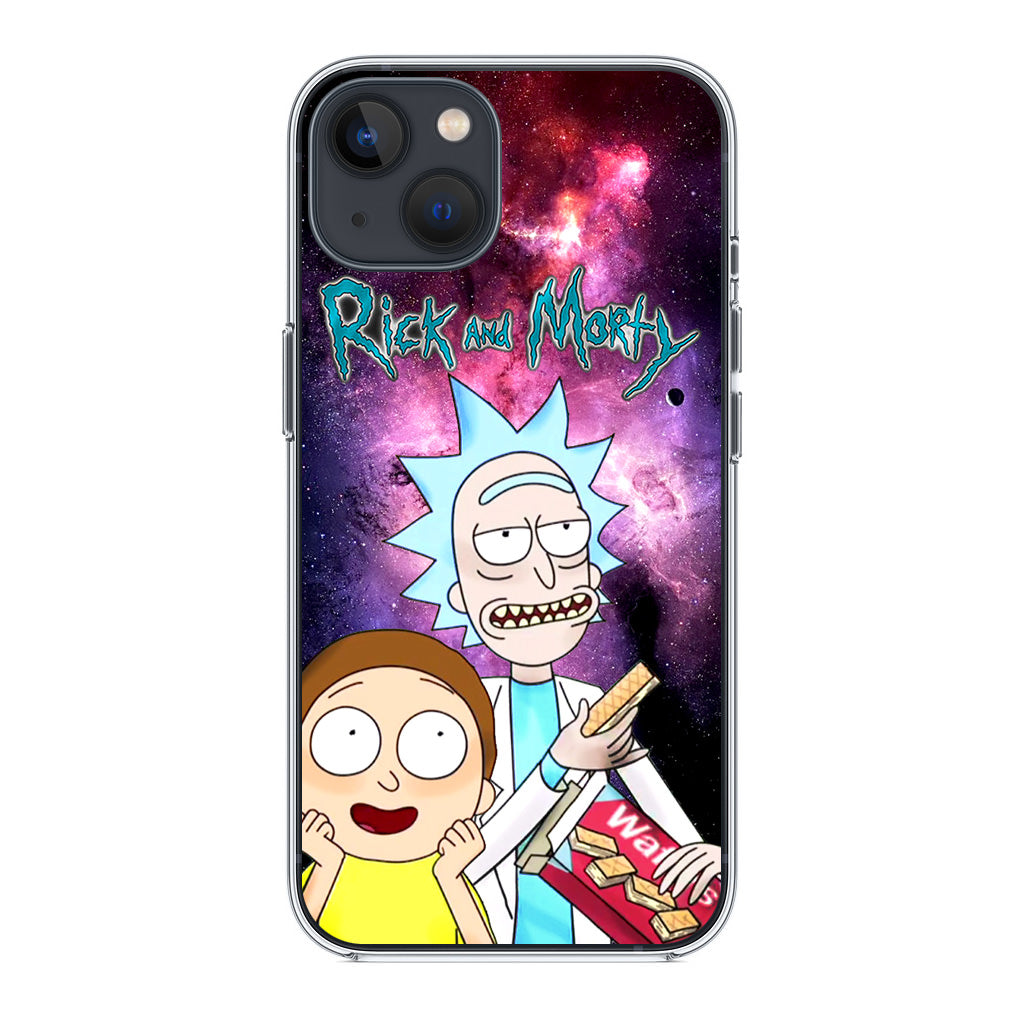 Rick And Morty Nebula Space iPhone 13 / 13 mini Case