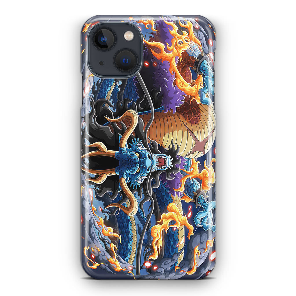 Luffy gear 5 vs Kaido iPhone Case by Mo2o