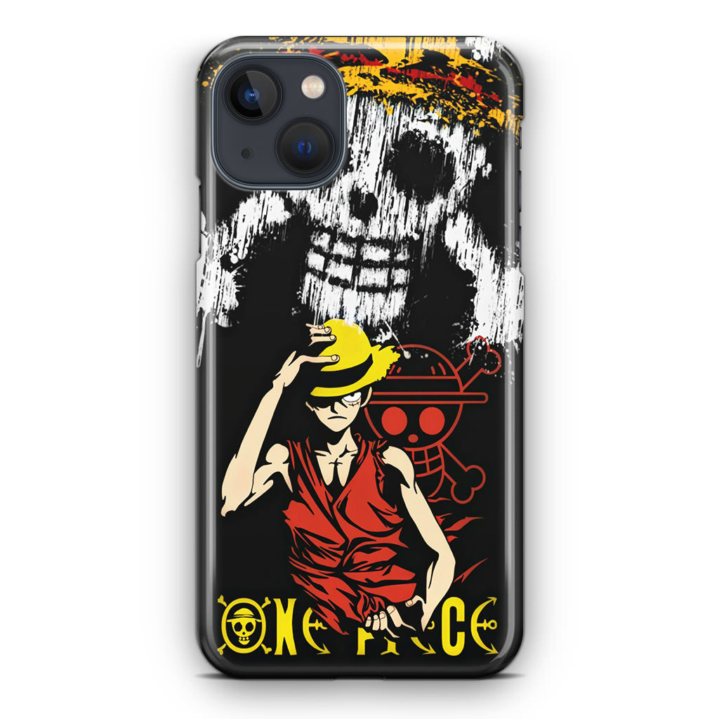 Monkey D Luffy Paint Art iPhone 13 / 13 mini Case