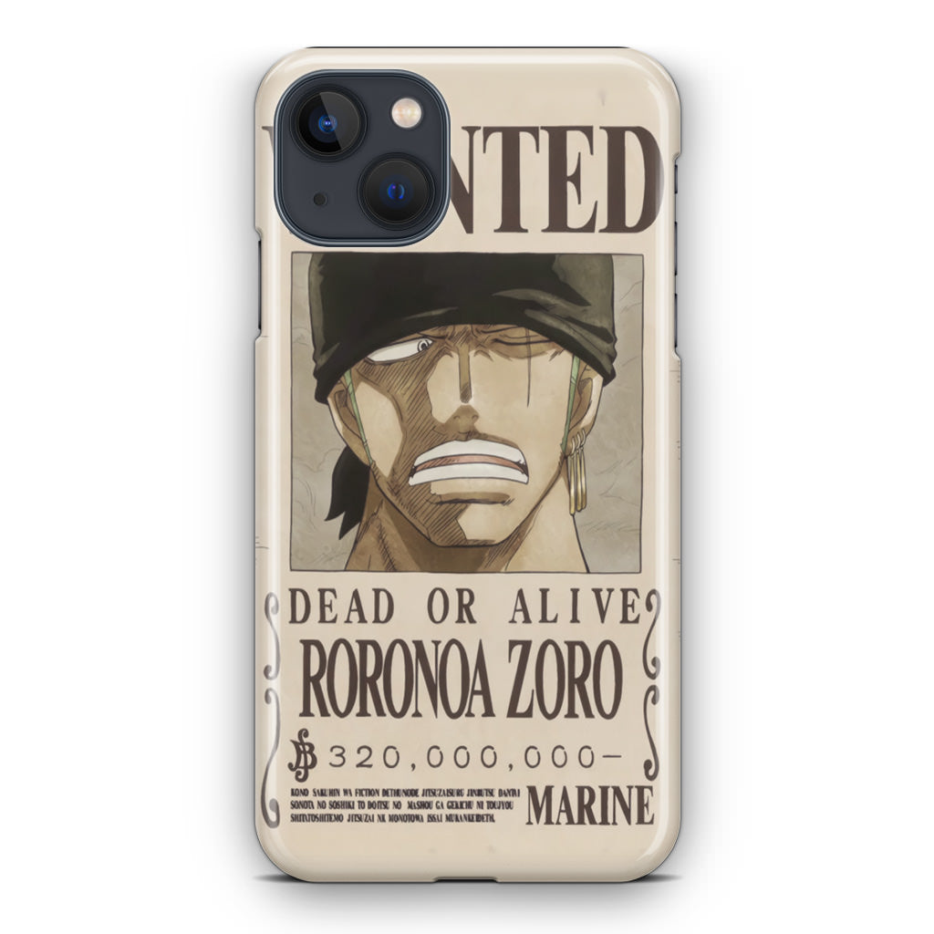 Roronoa Zoro Bounty iPhone 13 / 13 mini Case