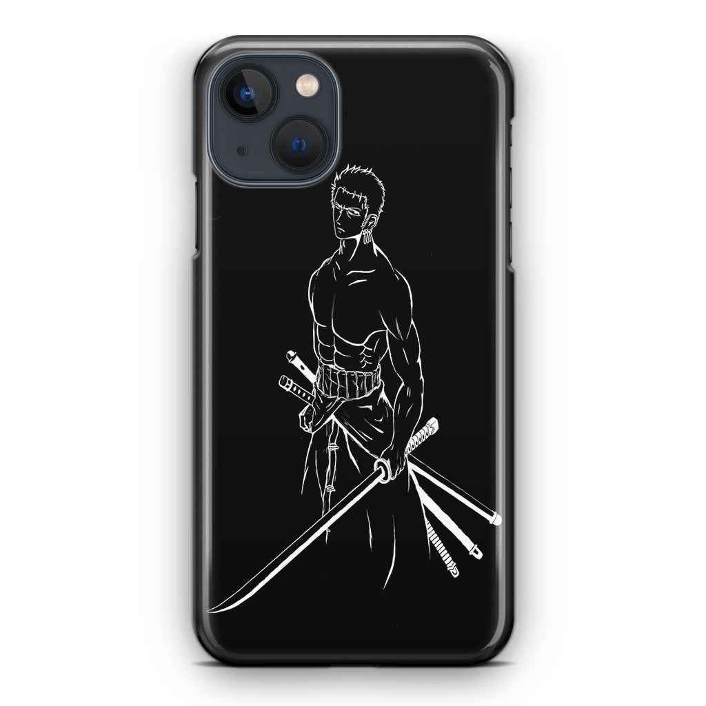 Roronoa Zoro Outlines iPhone 13 / 13 mini Case