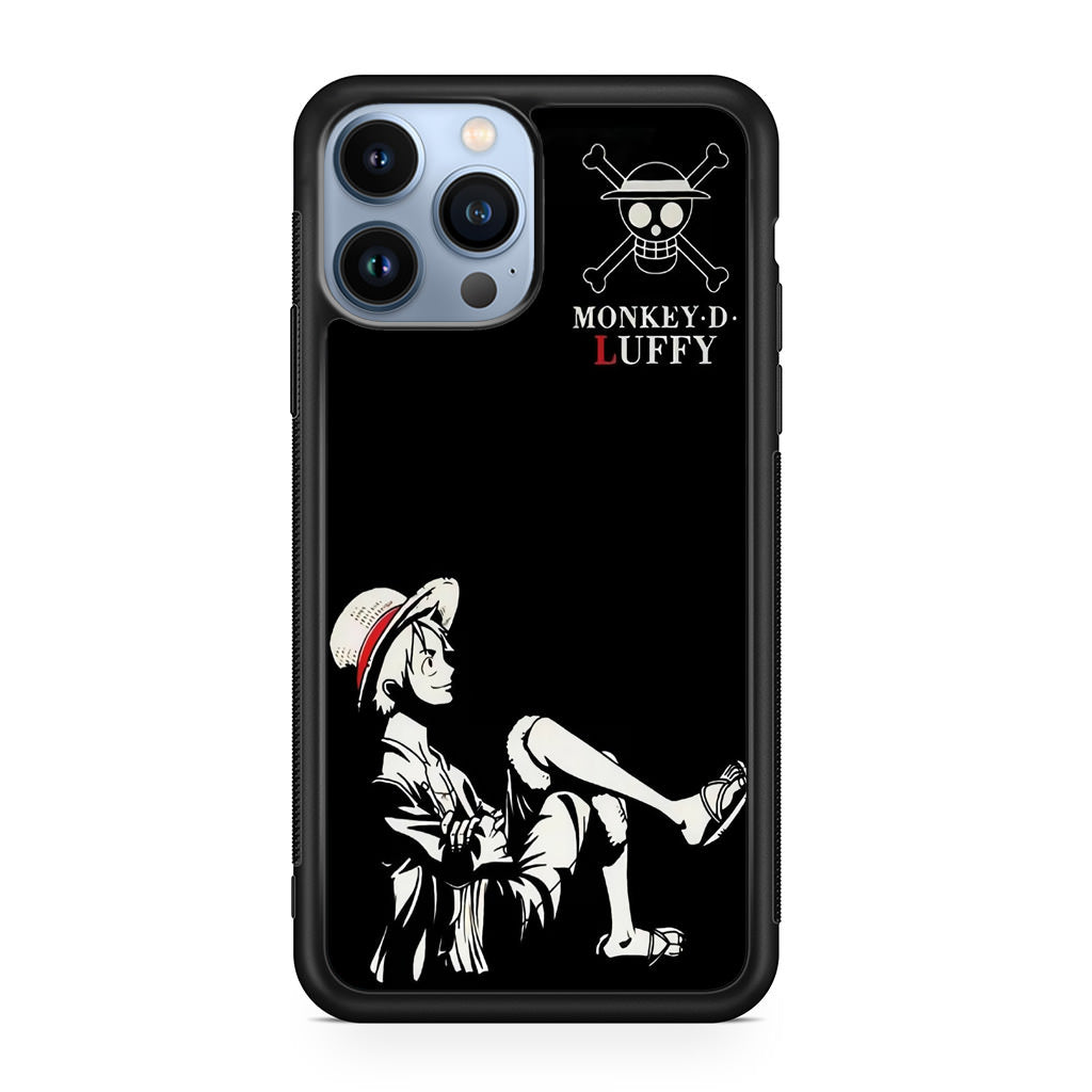 Monkey D Luffy Black And White iPhone 13 Pro / 13 Pro Max Case