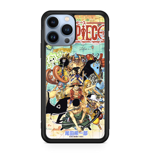 One Piece Comic Straw Hat Pirate iPhone 13 Pro / 13 Pro Max Case