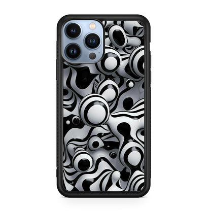 Abstract Art Black White iPhone 13 Pro / 13 Pro Max Case