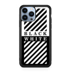 Black White Stripes iPhone 13 Pro / 13 Pro Max Case