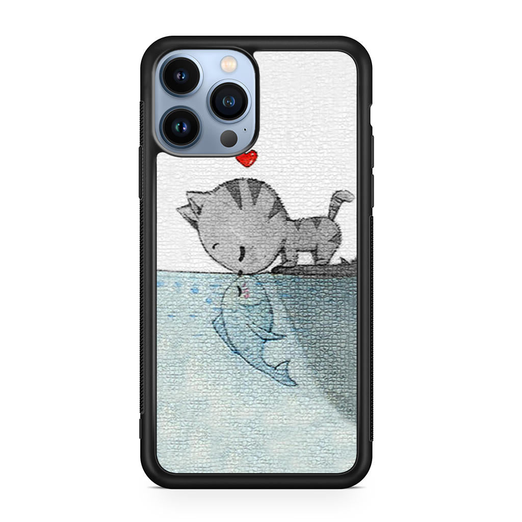 Cat Fish Kisses iPhone 13 Pro / 13 Pro Max Case