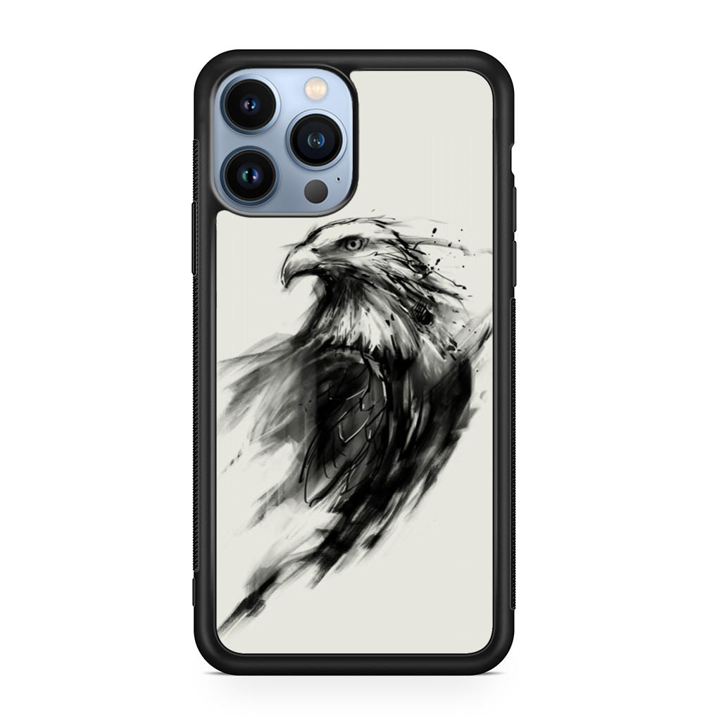 Eagle Art Black Ink iPhone 13 Pro / 13 Pro Max Case