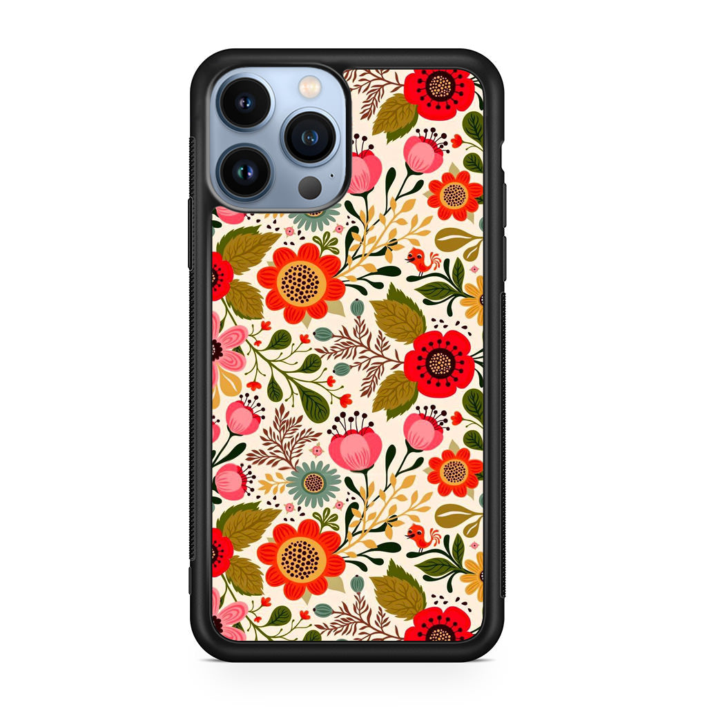 Hello Spring Pattern iPhone 13 Pro / 13 Pro Max Case