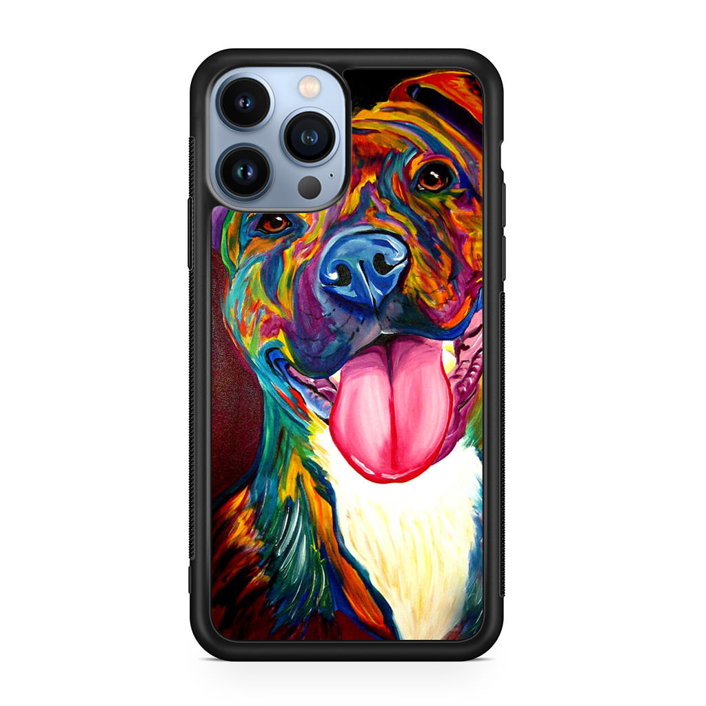 Pitbull Painting Art iPhone 13 Pro / 13 Pro Max Case
