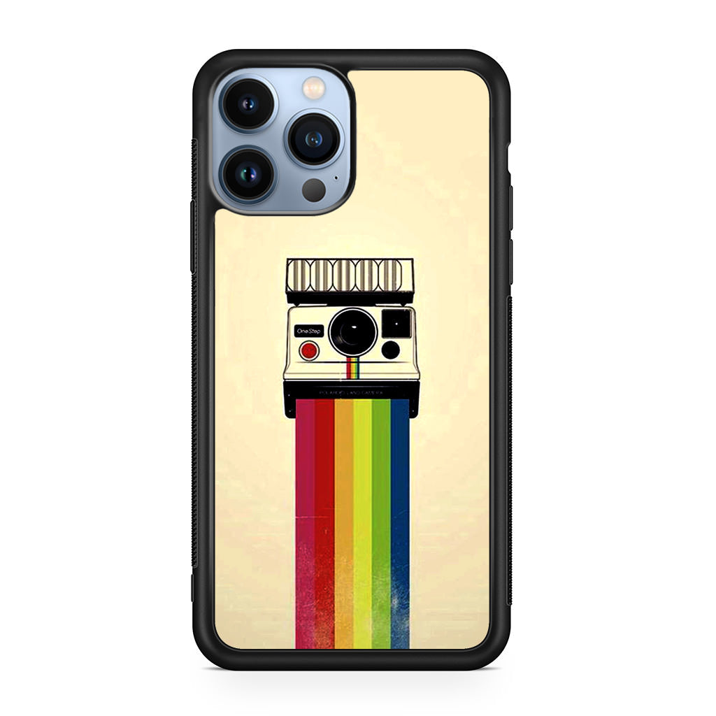 Polaroid Camera Colorful Rainbow iPhone 13 Pro / 13 Pro Max Case