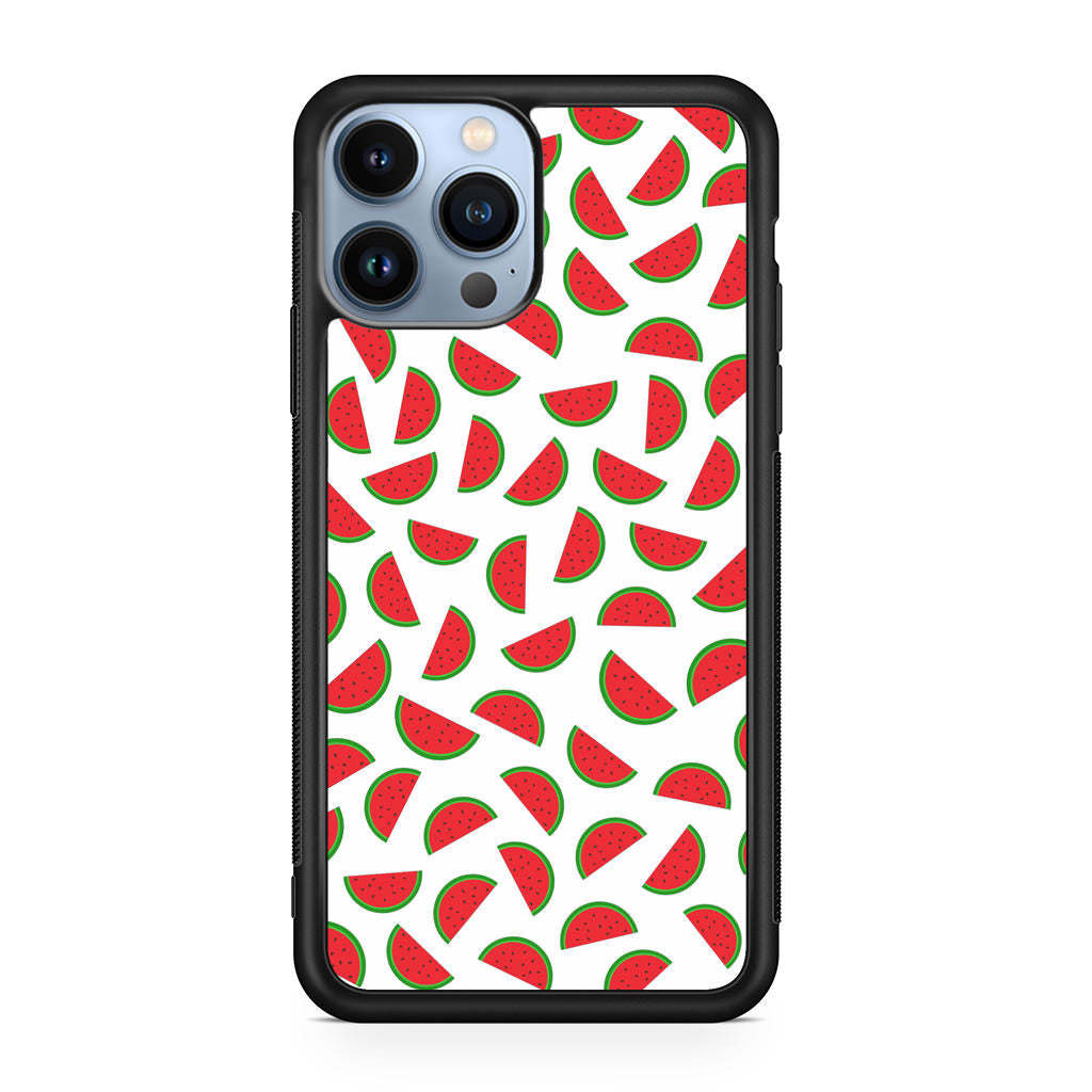 Watermelon Fruit Pattern White iPhone 13 Pro / 13 Pro Max Case